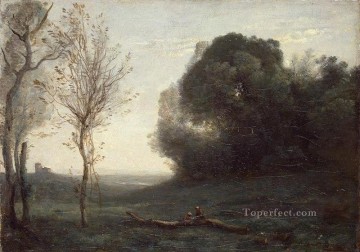 Morning plein air Romanticism Jean Baptiste Camille Corot Oil Paintings